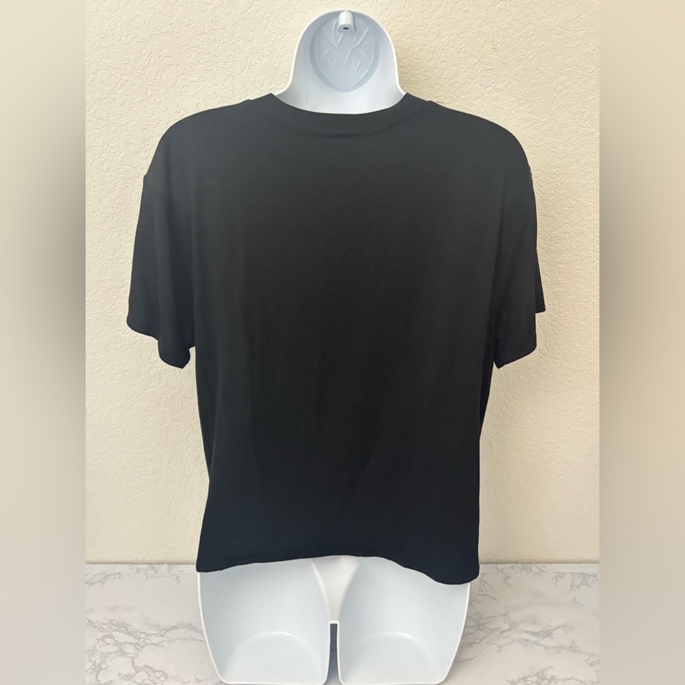 Starlet Short Sleeve T Shirt Women’s L Queen Pullover Beaded Top NWOT - Picture 3 of 4